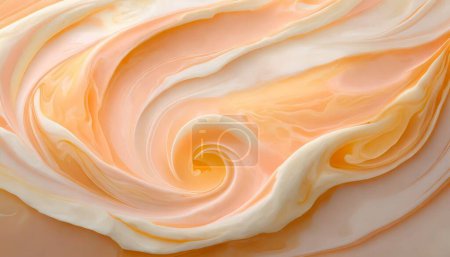 Sweet Citrus Elegance: Peachy Marble Bliss