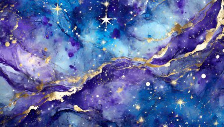 Celestial Marvel: Enchanting Stardust Marble