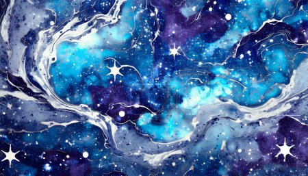 Cosmic Cascade: Mystical Stardust Texture