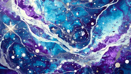 Cosmic Cascade: Mystische Sternenstaub-Textur