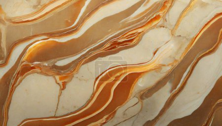 Autumnal Elegance: Amber Marble Design