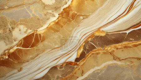 Syrup-infused Warmth: Brown Marble Harmony
