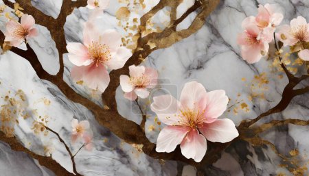 Cherrywood Beauty: Elegant Marble Design