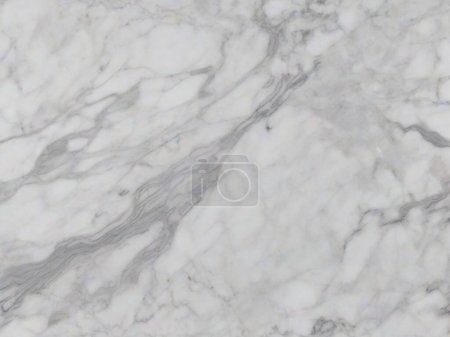 Pure White Sophistication: Carrara Marble with Gray Accents