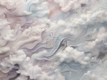Soft Clouds: Ethereal Marble Background in Varying Whites