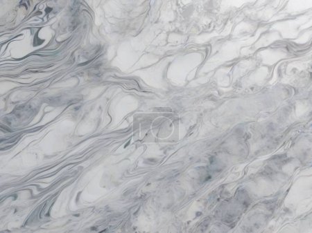 Illustration for Chilled Beauty: Arctic Frost in a Marble Background - Royalty Free Image