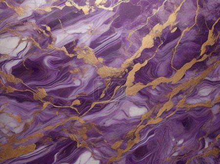 Regal Royal Purple Marble: Bold and Majestic Background