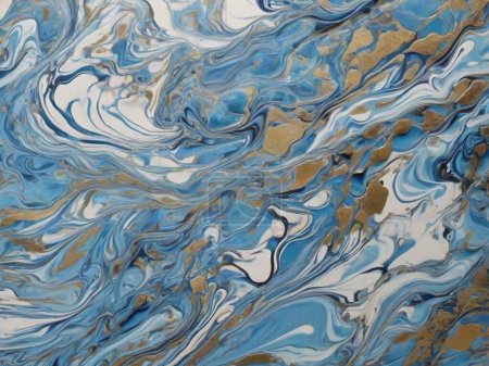 Energetische Eleganz: Cerulean Blue Marmor Hintergrund