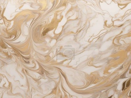 Sophisticated Festivity: Marble Background in Champagne Hues