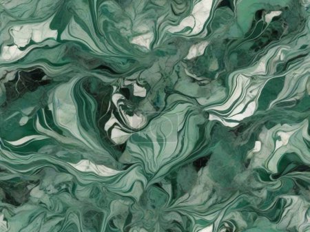 Téléchargez les illustrations : Veines rafraîchissantes : Oasis inspirée de marbre vert - en licence libre de droit