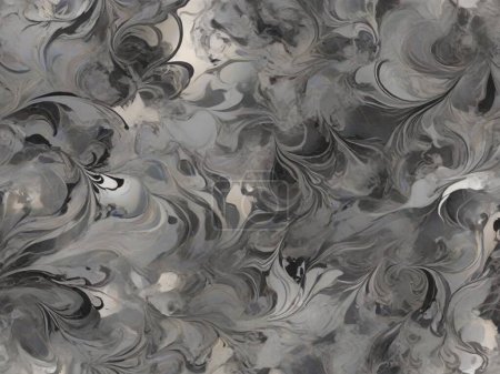 Reflective Mystery: Shades of Gray Marble