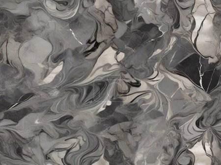 Ilustración de Sofisticación moderna: Espejos y texturas grises - Imagen libre de derechos