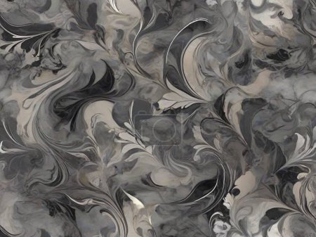 Reflective Mystery: Shades of Gray Marble
