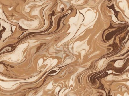 Coffee-Inspired Bliss: Rich Brown Marble