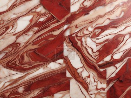 Sophisticated Cherry Wood Marble Design