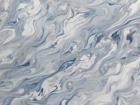 Téléchargez les illustrations : Élégance arctique : marbre aux motifs glacés - en licence libre de droit