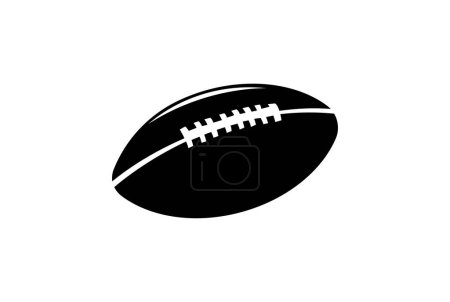 Téléchargez les illustrations : Vintage Ball of American Football Icône signe symbole Illustration vecteur - en licence libre de droit