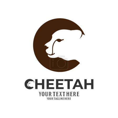 Téléchargez les illustrations : Lettre initiale C pour Cheetah Cat Tiger Leopard Jaguar Logo Icône Illustration vecteur - en licence libre de droit