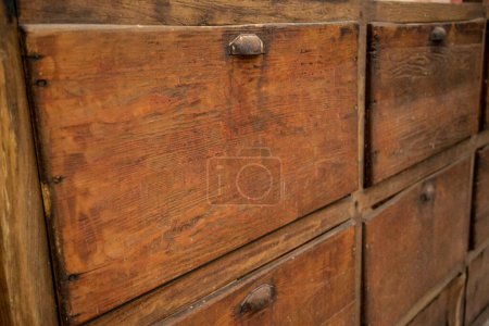 Photo for Old wooden chest of drawers - Royalty Free Image