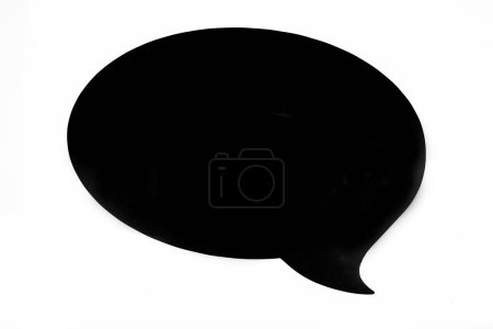 Photo for Speech bubble isolated on white - Royalty Free Image