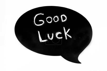Photo for Chalkboard with inscription 'good luck' - Royalty Free Image