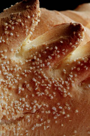 Photo for Macro detail of a piece of bread - Royalty Free Image