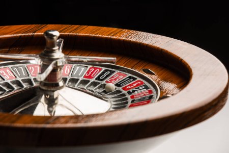 Photo for Detail of a wooden Roulette in casino - Royalty Free Image