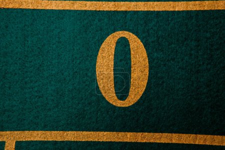 Photo for Detail of a roulette table, with the number 0 in evidence - Royalty Free Image
