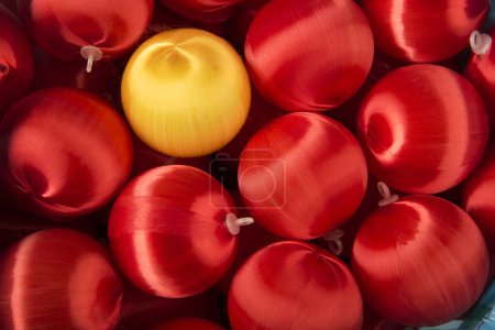 Photo for Christmas decoration of colorful baubles - Royalty Free Image