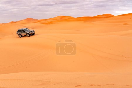 Photo for Excursion with an off-road vehicle in the Moroccan desert - Royalty Free Image