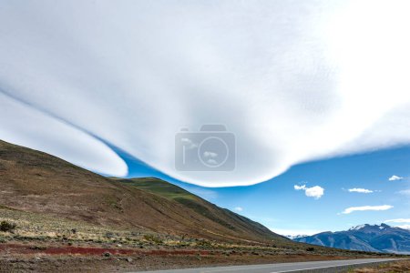 Photo for Landscape between sky and mountains in the land of fire (Argentina) - Royalty Free Image