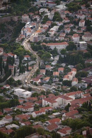 Foto de Dubrovnik ciudad costera en Croacia disparado desde arriba - Imagen libre de derechos