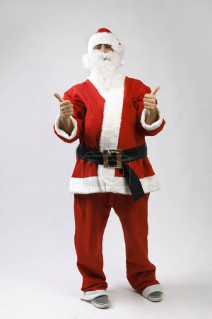 Foto de Santa Claus, aislado sobre fondo blanco - Imagen libre de derechos