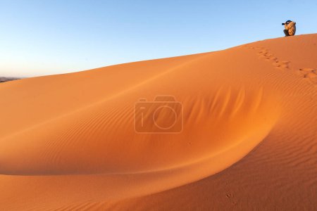 Photo for Sand dunes in the Sahara desert - Royalty Free Image