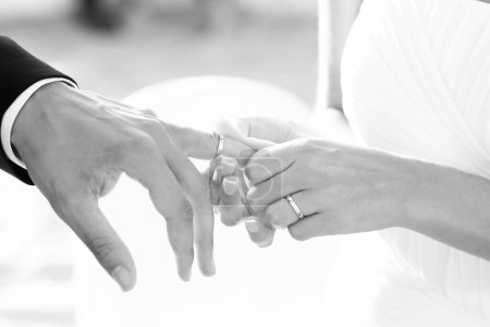 Foto de Primer plano de los anillos de boda - Imagen libre de derechos