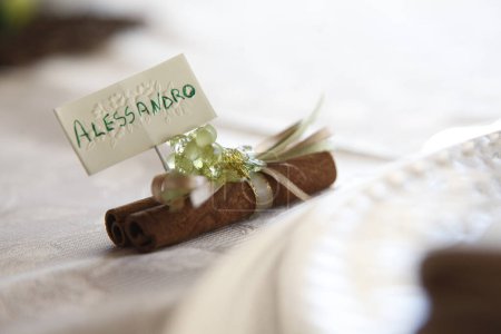 Téléchargez les photos : Gros plan sur les décorations de mariage - en image libre de droit