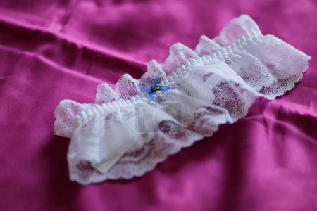 Photo for Close up of a female lace garter - Royalty Free Image
