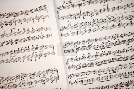 Photo for Musical notes close up - Royalty Free Image