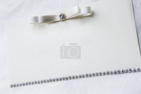 Photo for Wedding invitation on a white paper - Royalty Free Image