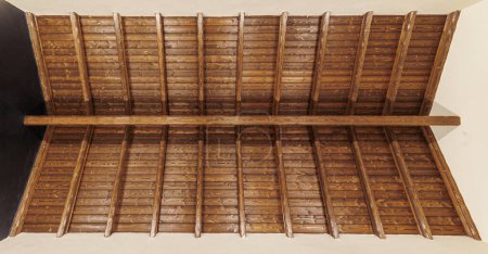 Photo for Interior of an old wooden building - Royalty Free Image