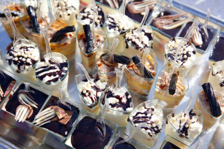Photo for Delicious desserts on buffet, close up - Royalty Free Image