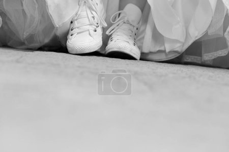 Foto de Novia en un vestido de novia y un velo - Imagen libre de derechos