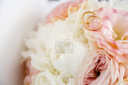 Photo for Wedding bouquet in a wedding dress. - Royalty Free Image