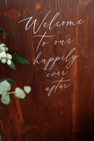 Photo for Welcome to the wedding - Royalty Free Image