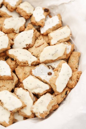 Téléchargez les photos : Vue rapprochée de délicieux biscuits faits maison - en image libre de droit
