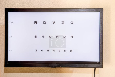 Photo for Eye test board close up - Royalty Free Image