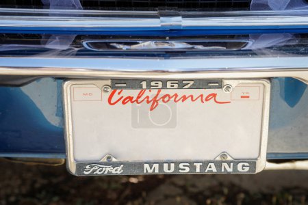 Téléchargez les photos : Vue rapprochée du détail de la voiture ford mustang - en image libre de droit