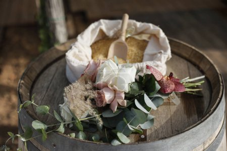 Foto de Decoración de la boda de flores - Imagen libre de derechos
