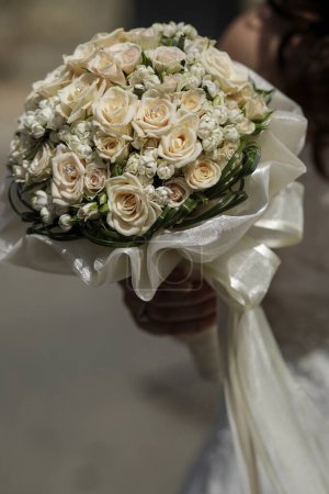 Photo for Wedding bouquet with roses - Royalty Free Image