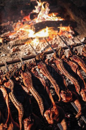 Téléchargez les photos : Un gros plan d'un barbecue - en image libre de droit